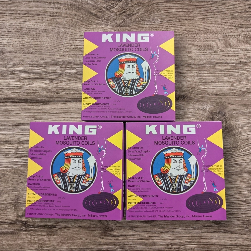 King  Mosquito Repellent Coils Lavender Scented